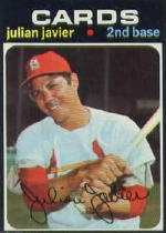 1971 Topps Baseball Cards      185     Julian Javier
